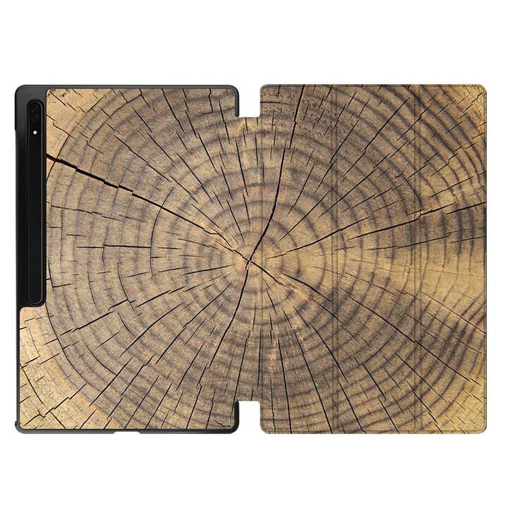 EG Housse (11", Galaxy Tab S9, Arbre, Brun)