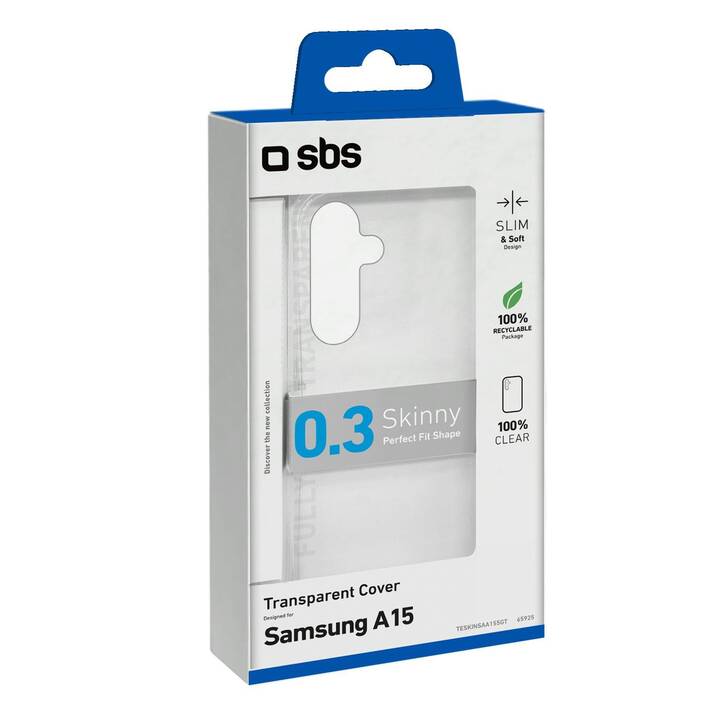 SBS Backcover Clear (Galaxy A15, Transparente)