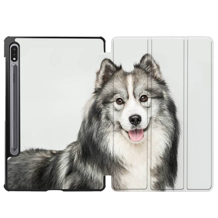 EG coque pour Samsung Galaxy Tab S8+ 12.4" (2022) - noir - chiens