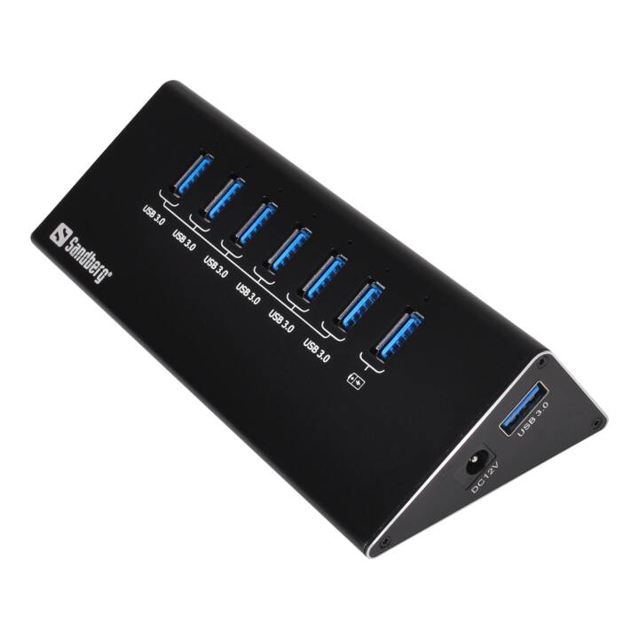 Concentrateur USB 3.0 SANDBERG, noir