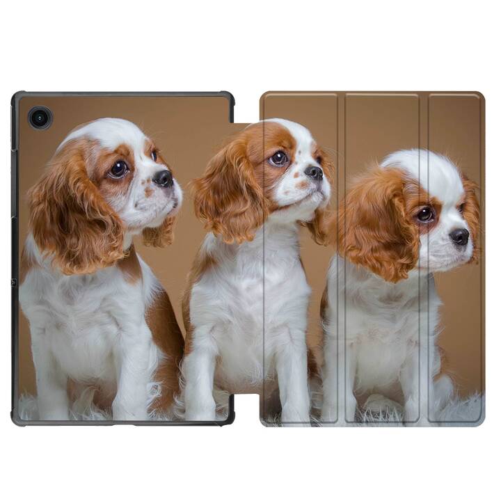 EG coque pour Samsung Galaxy Tab A8 10.5" (2021) - chien - marron