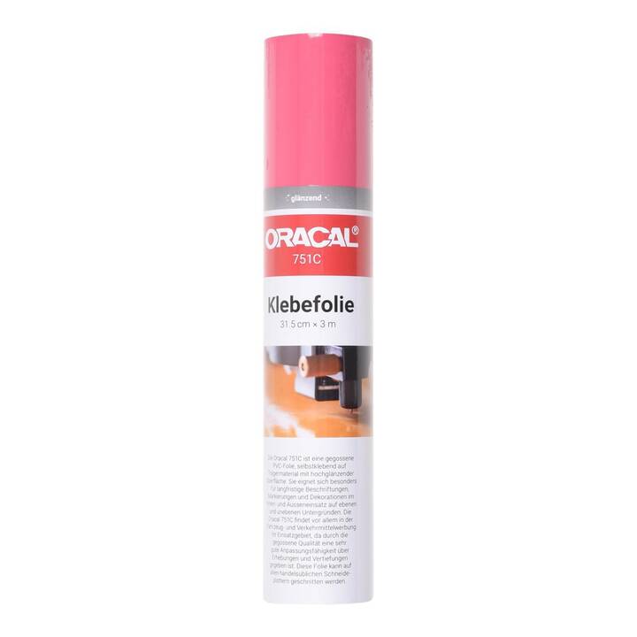 ORAFOL Film de vinyle Oracal 751 (300 cm x 30.5 cm, Magenta, Rose)