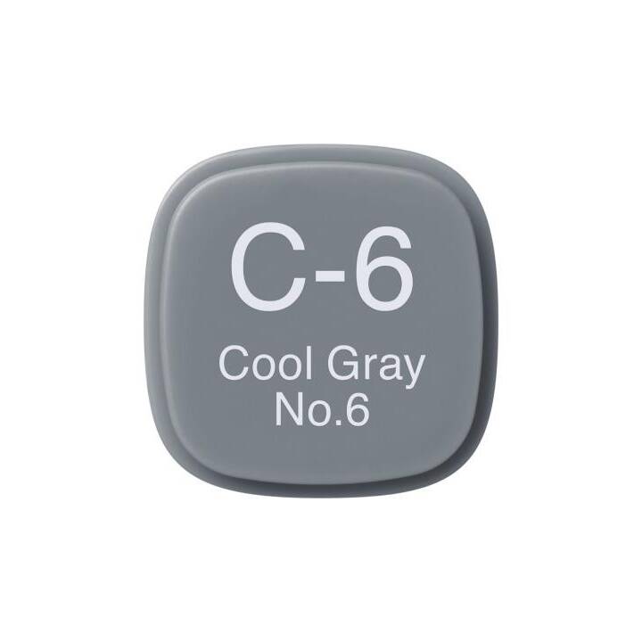 COPIC Marcatori di grafico Classic C-6 Cool (Grigio freddo, 1 pezzo)