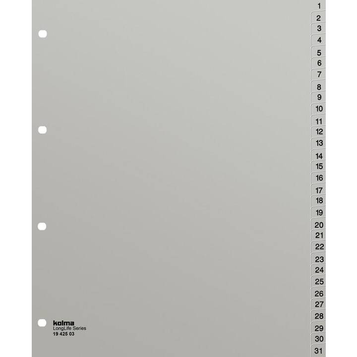 KOLMA RACER XL LongLife Registro (31 x A4, Numerico)