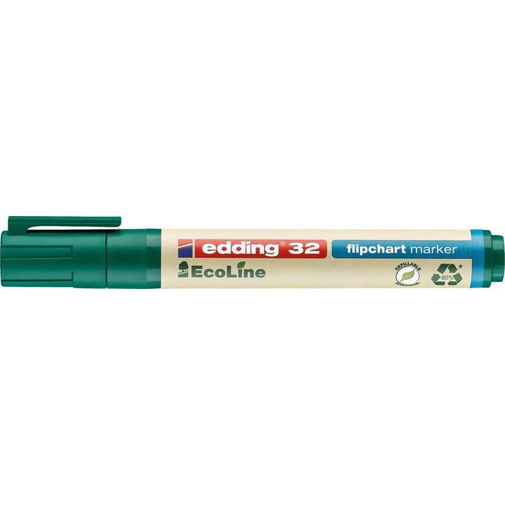 EDDING Indicatore di lavagna a fogli mobili 32 EcoLine (Verde, 1 pezzo)