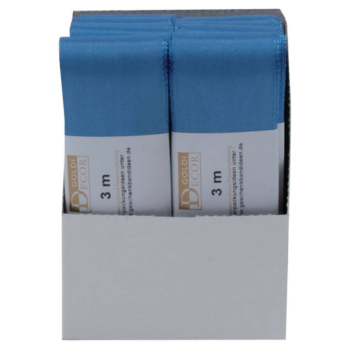 GOLDINA Ruban textile (Bleu, 3 m)