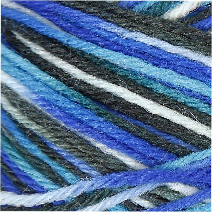 CREATIV COMPANY Lana (50 g, Blu, Turchese, Multicolore)