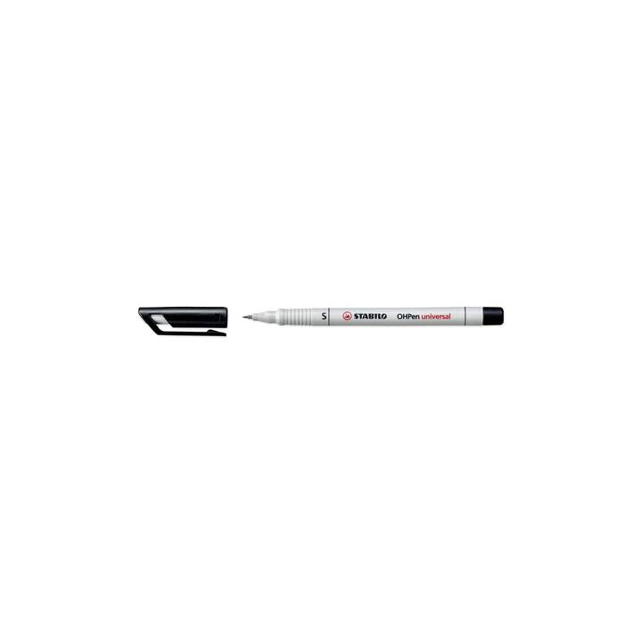STABILO  OHP-Pen Universal  Penna a fibra (Nero, 10 pezzo)