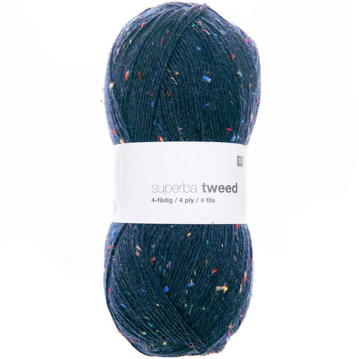RICO DESIGN Wolle (100 g, Marineblau, Blau)