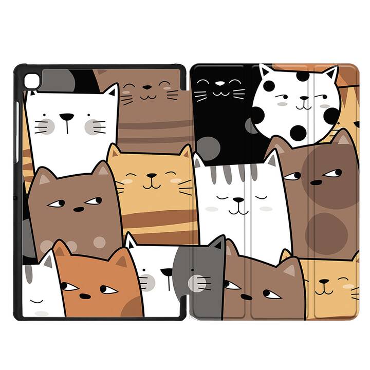 EG coque pour Samsung Galaxy Tab A7 Lite 8.7" (2021) - marron - chats