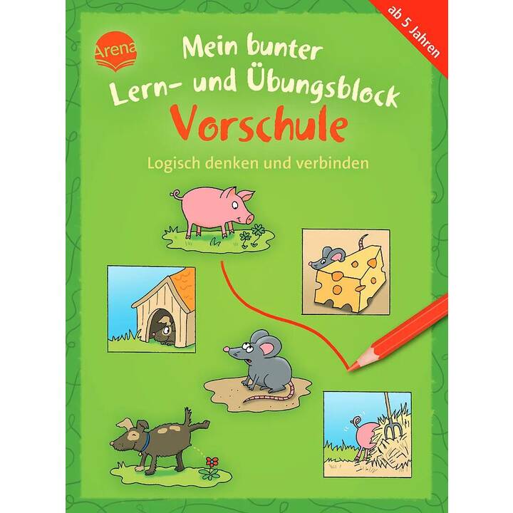 Mein bunter Lern- und Übungsblock Vorschule. Logisch denken und verbinden