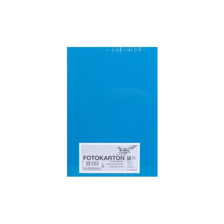 FOLIA Carton 34 (Bleu, A4, 50 pièce)