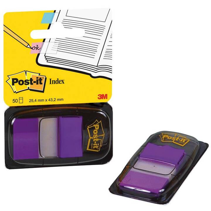 POST-IT Haftnotizen Index Standart (50 Blatt, Violett)