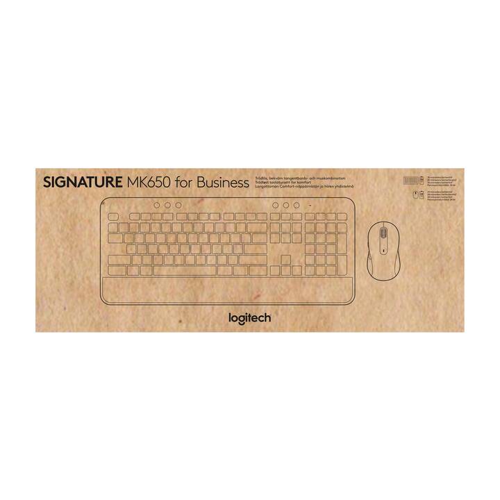 LOGITECH Signature MK650 (Bluetooth, Belgien, Kabellos)