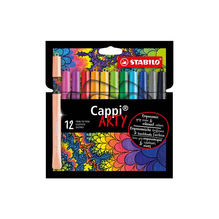 STABILO Arty Crayon feutre (Multicolore, 12 pièce)