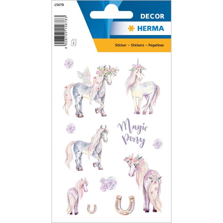 HERMA Autocollant Magic Pony ( Licorne, 24 pièce)