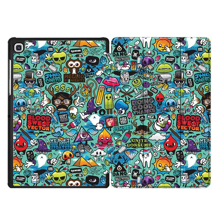 EG Custodia per Samsung Galaxy Tab S6 Lite 10.4" (2020) - Multicolore Graffiti