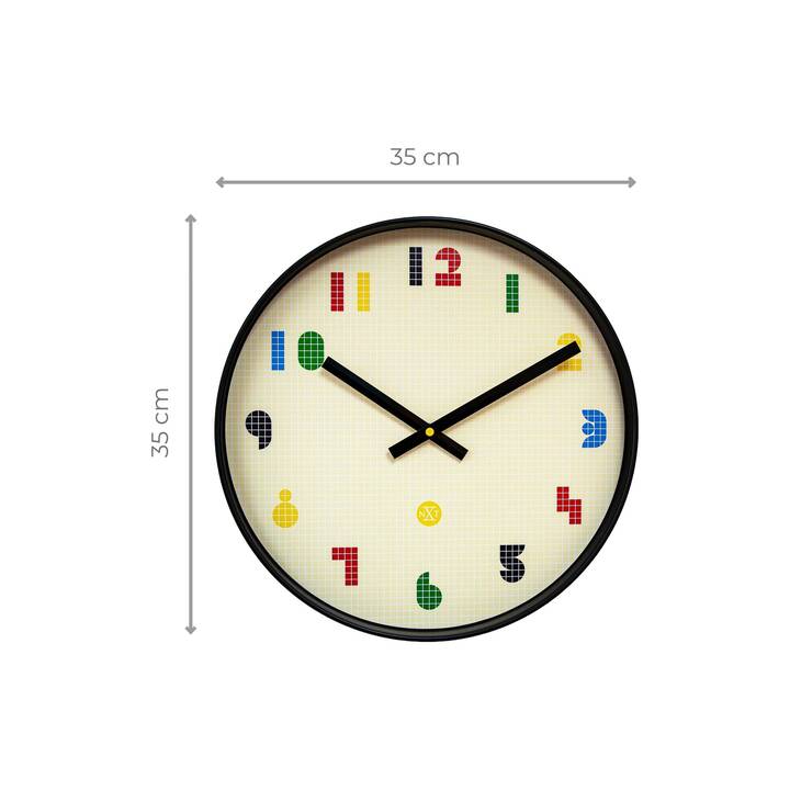 NEXTIME Bit Orologio da parete (Analogico, 35 cm)