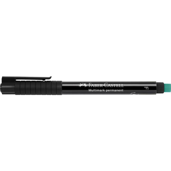 FABER-CASTELL Pennarello indelebile Multimark F (Nero, 1 pezzo)