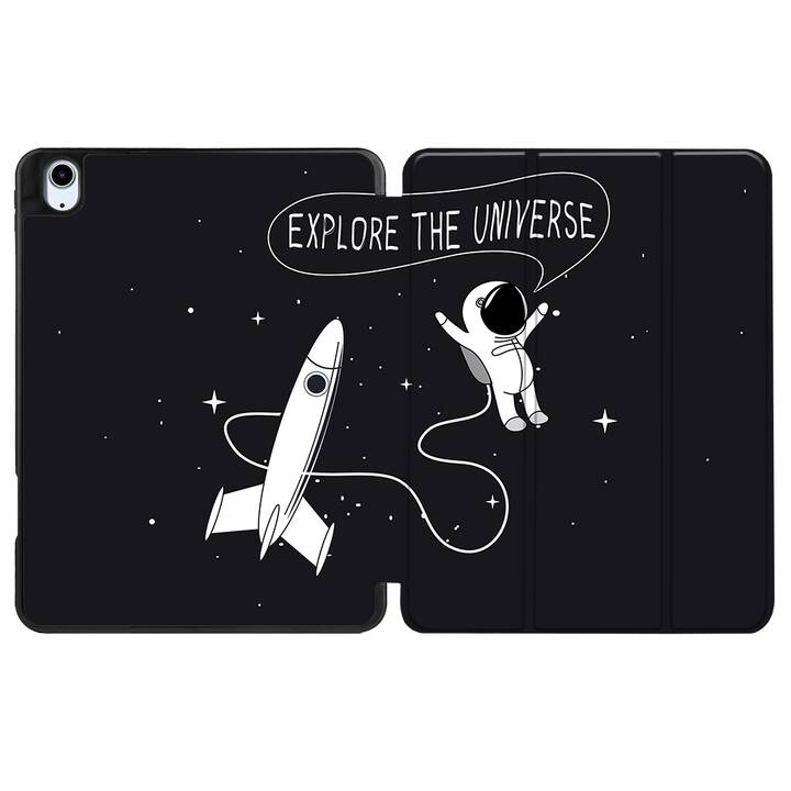 EG coque pour iPad Air 10.9" (2022) 5e génération - noir - astronaute