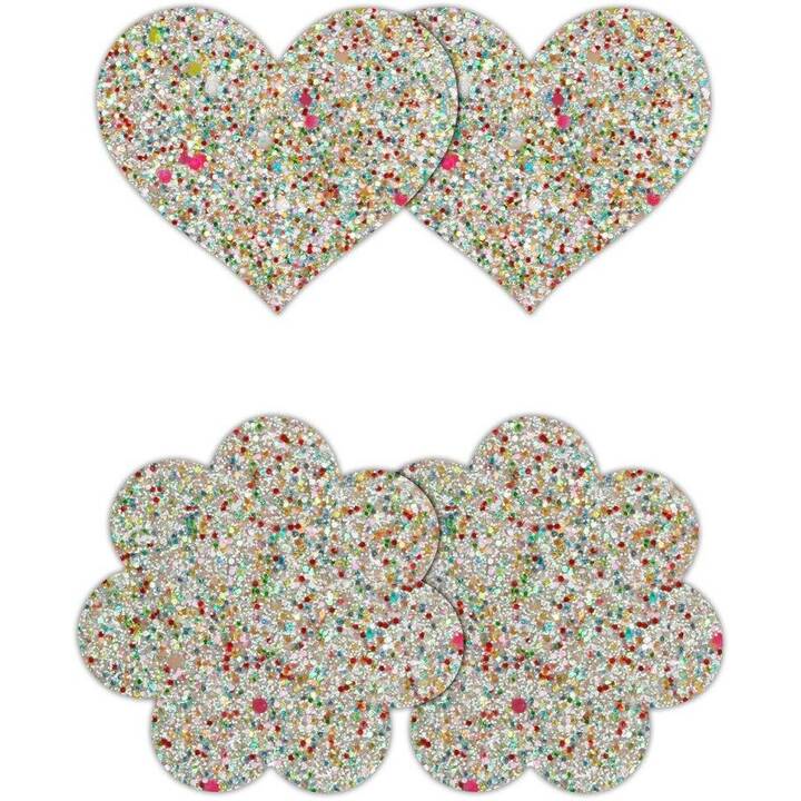 NS NOVELTIES Bijoux pour mamelons Pasties Heart & Flower (Multicolore)