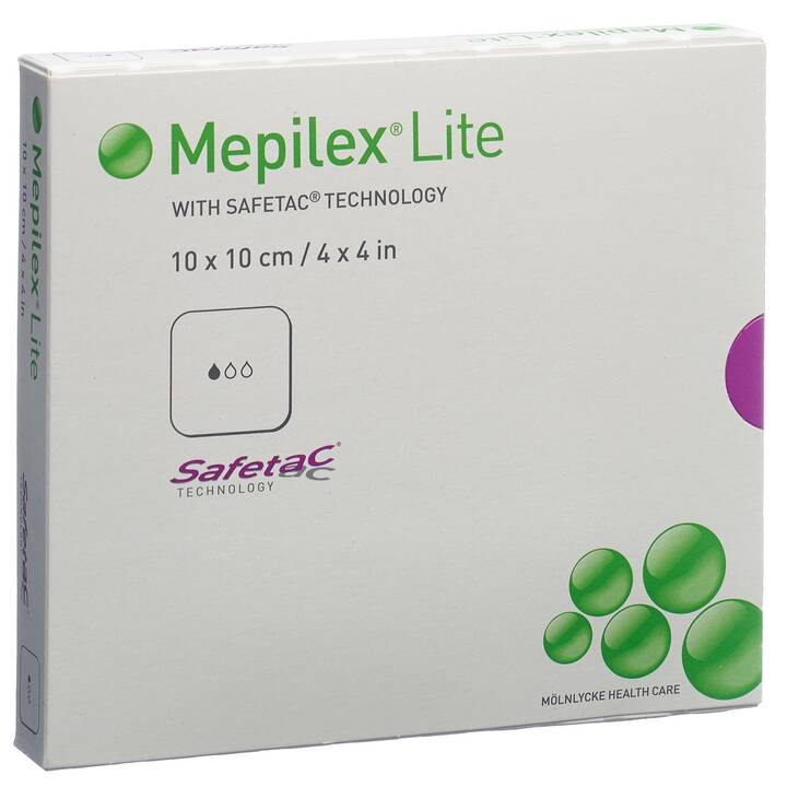 MEPILEX Pansement Lite (10 cm x 10 cm, 5 pièce)