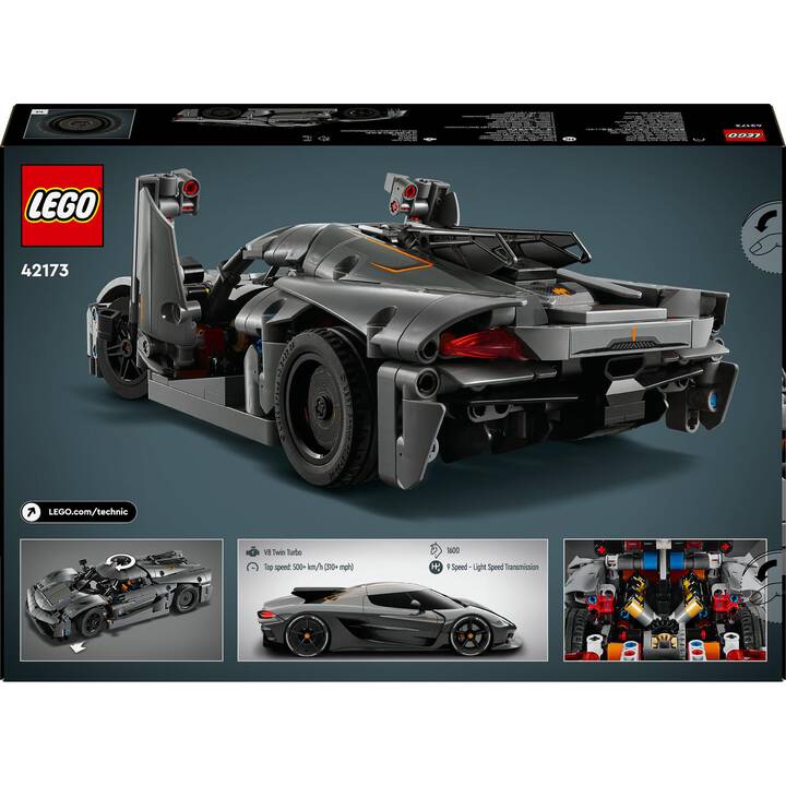 LEGO Technic Koenigsegg Jesko Absolut Supersportwagen in Grau (42173)