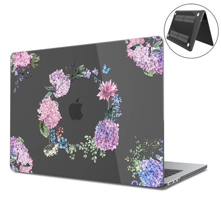 EG Hardcase (MacBook Air 13" M3 2024, Blumen, Transparent)