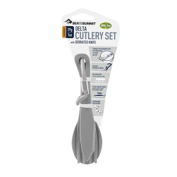 SEA TO SUMMIT Couverts outdoor Delta Cutlery (Nylon, Gris)