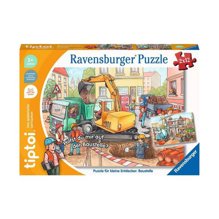 RAVENSBURGER Ravensburger Puzzleboard (24 x, Baustelle)