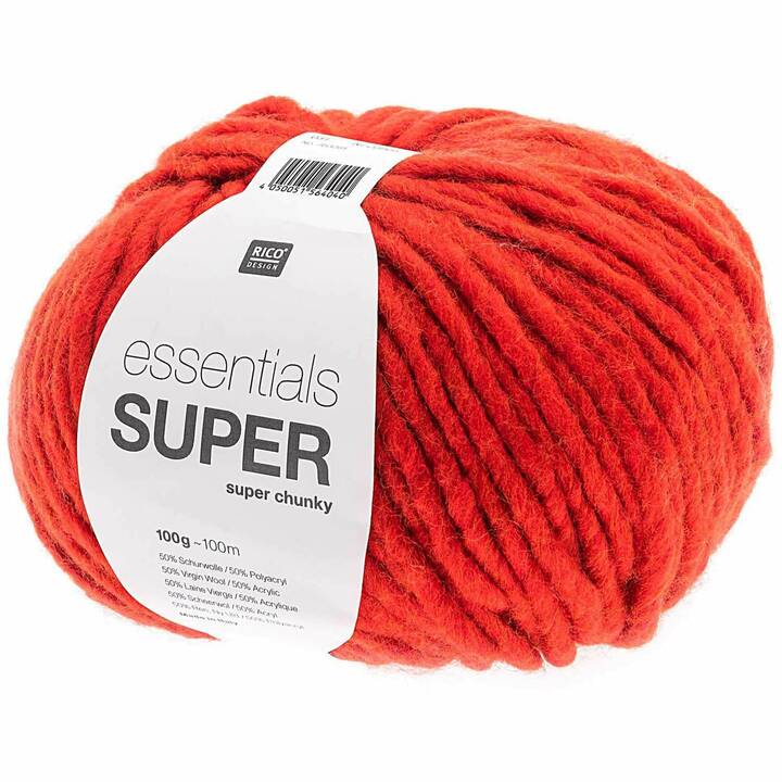 RICO DESIGN Wolle Essentials Super Super Chunky (100 g, Rot)
