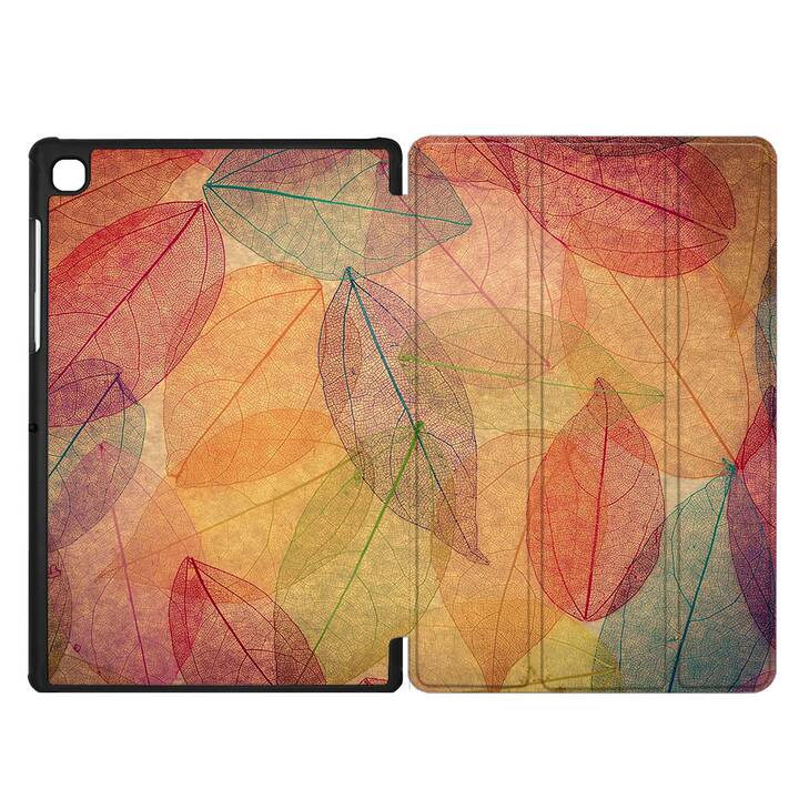 EG coque pour Samsung Galaxy Tab A7 Lite 8.7" (2021) - marron - feuilles