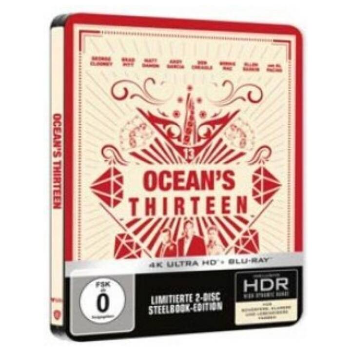 Ocean's Thirteen (4K Ultra HD, Steelbook, DE, EN)