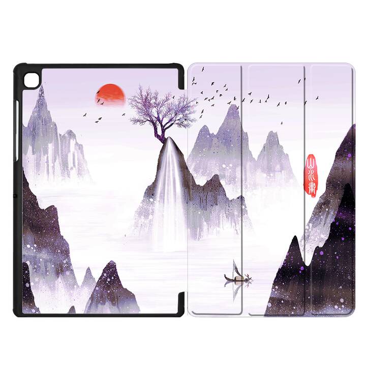 EG coque pour Samsung Galaxy Tab A7 Lite 8.7" (2021) - blanc - peinture de paysage