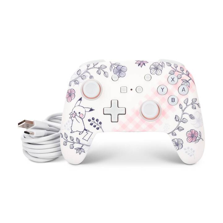 POWER A PikachuG Manette (Blanc, Rose, Multicolore)