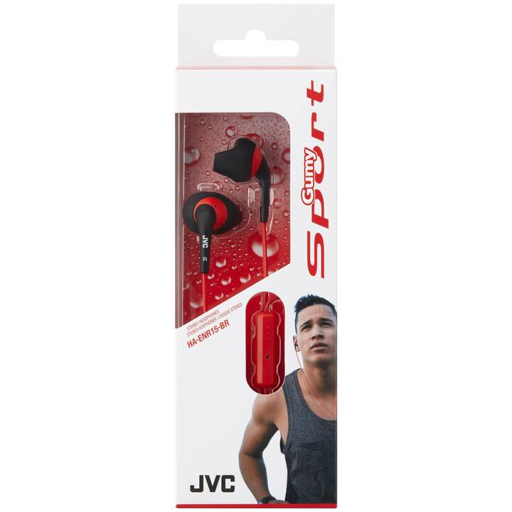 JVC In-Ear (Schwarz, Rot)