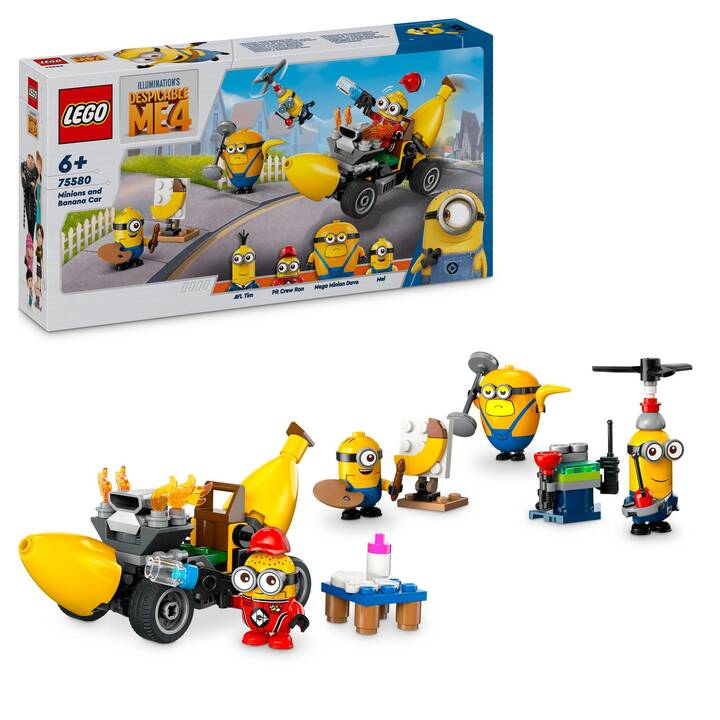 LEGO Despicable Me Les Minions et la voiture-banane (75580)