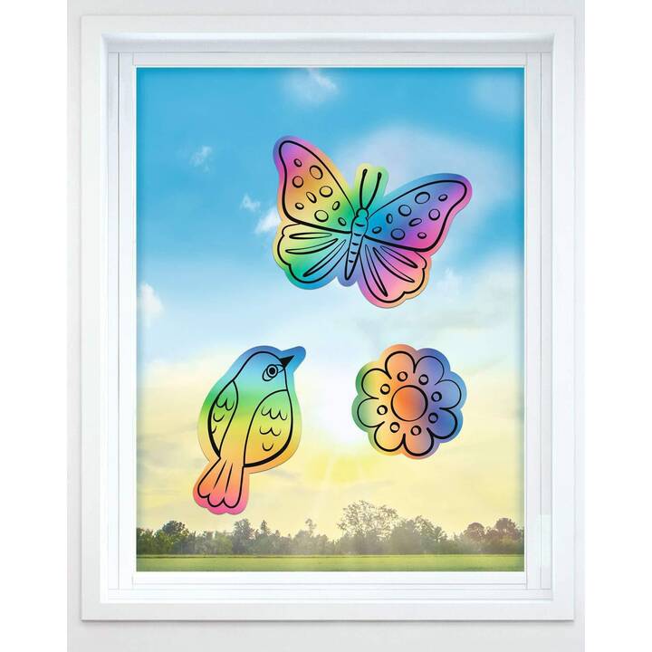 URSUS Feuille de couleur Regenbogen (22 cm x 33 cm, Transparent, Multicolore)