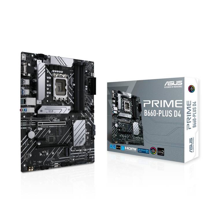 ASUS Prime B660-PLUS D4 (LGA 1700, Intel B660, ATX)