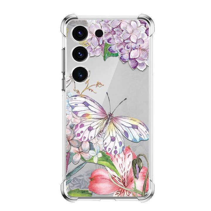 EG Backcover (Galaxy S23, Blumen, Mehrfarbig)