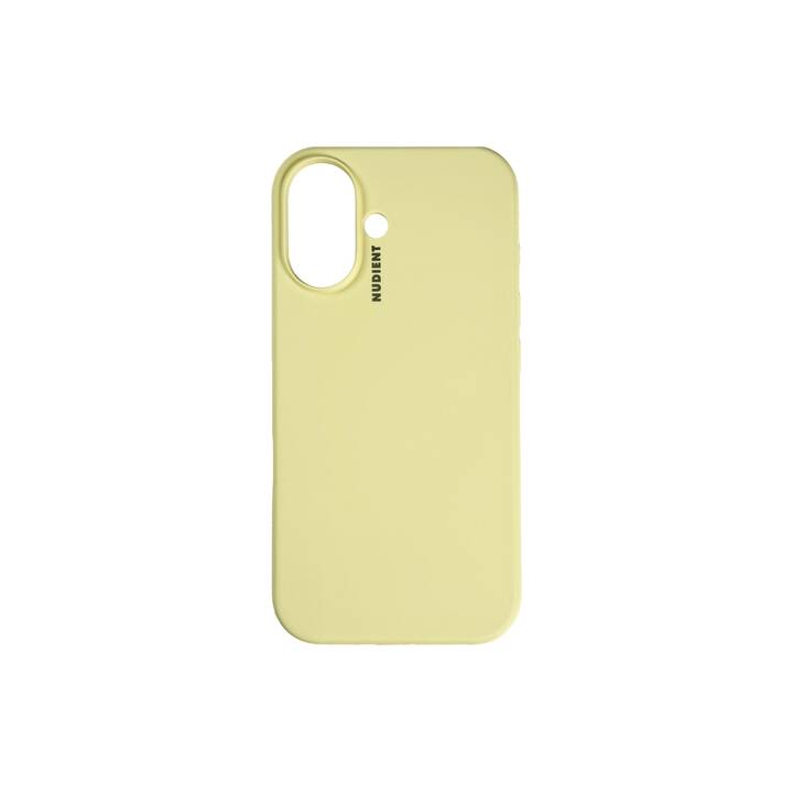 NUDIENT Backcover MagSafe Base (iPhone 16 Plus, Giallo pastello)