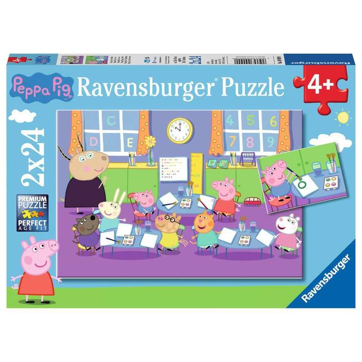 RAVENSBURGER Peppa Pig Film et bande dessinée Puzzle (2 x 48 x, 24 x)