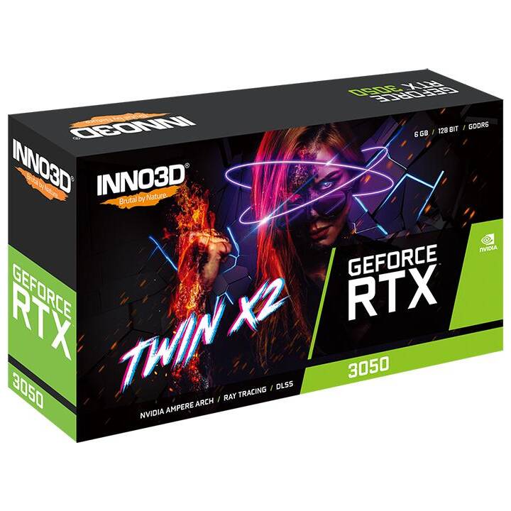 INNO3D Twin X2 Nvidia GeForce RTX 3050 (6 Go)