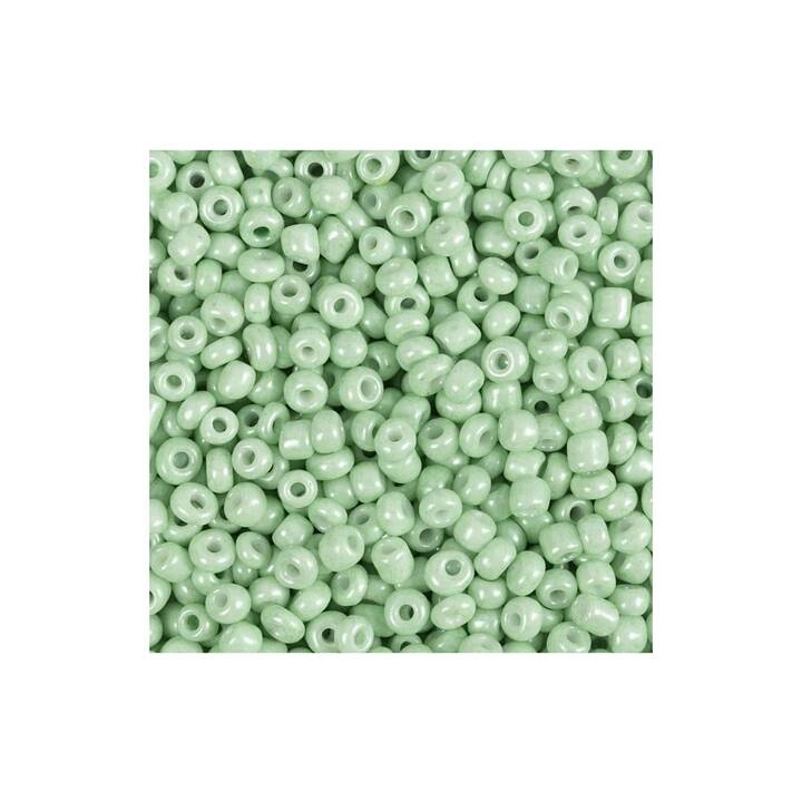 CREATIV COMPANY Perlen (25 g, Glas, Saftgrün, Grün)
