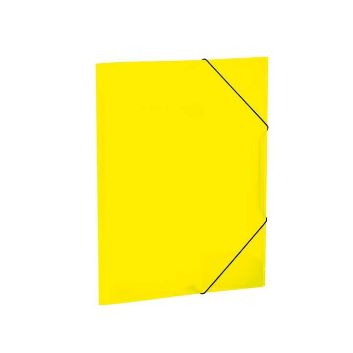 HERMA Cartellina con elastico (Giallo neon, A4, 1 pezzo)