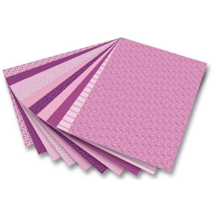 FOLIA Papier spécial Basics (Pink, 30 feuille)