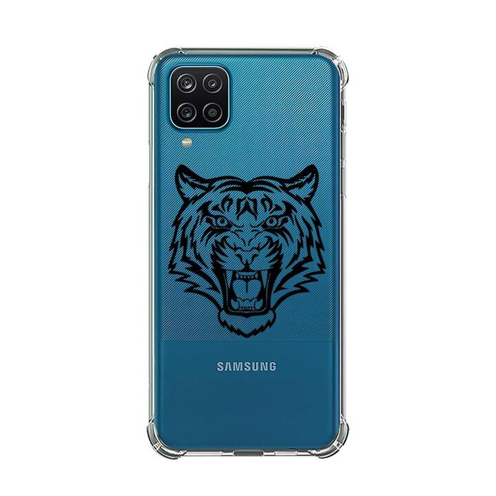 EG Backcover (Galaxy A12, Tiger, Transparent)