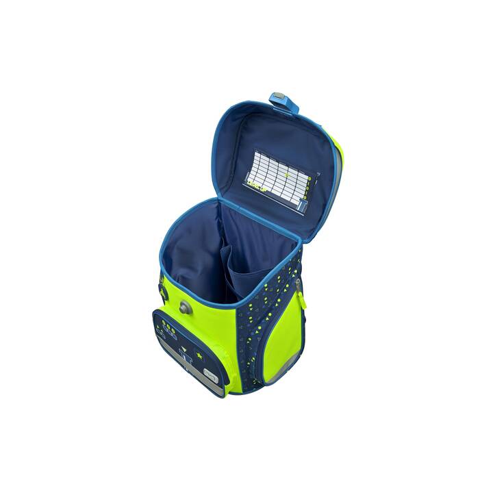 SCOOLI Set di borse EasyFit Glow (18 l, Verde fluo, Blu)