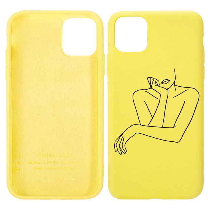 EG Custodia per iPhone 11 6.1" (2019) - giallo - arte