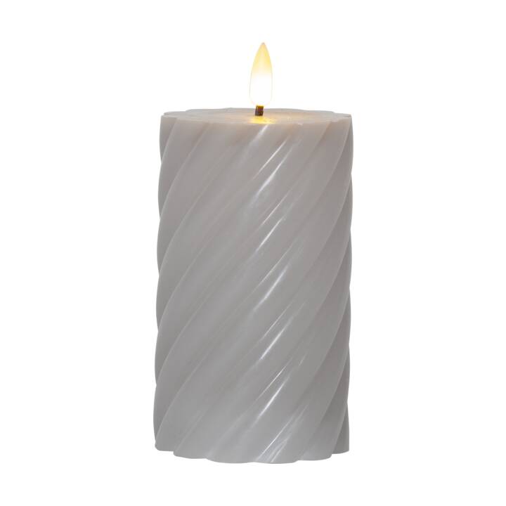 STAR TRADING Flamme Swirl Bougies LED (Gris)